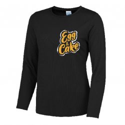 Egg & Cake Ladies Long Sleeve Grunge T-Shirt