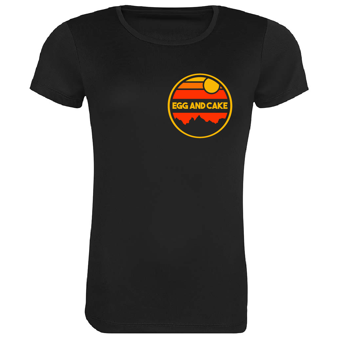 Egg & Cake Ladies Standard Short Sleeve T-Shirt - Egged On & Caked in Mud - Image 2