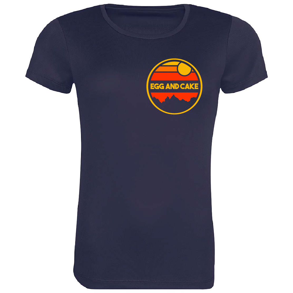Egg & Cake Ladies Standard Short Sleeve T-Shirt - Egged On & Caked in Mud - Image 3