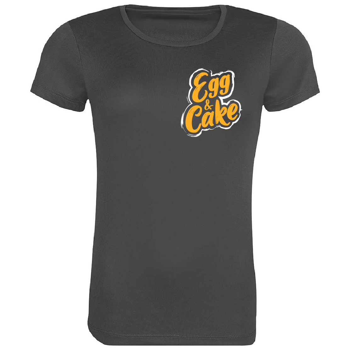 Egg & Cake Ladies Grunge Short Sleeve T-Shirt - Are you Egg & Caking? - Image 4