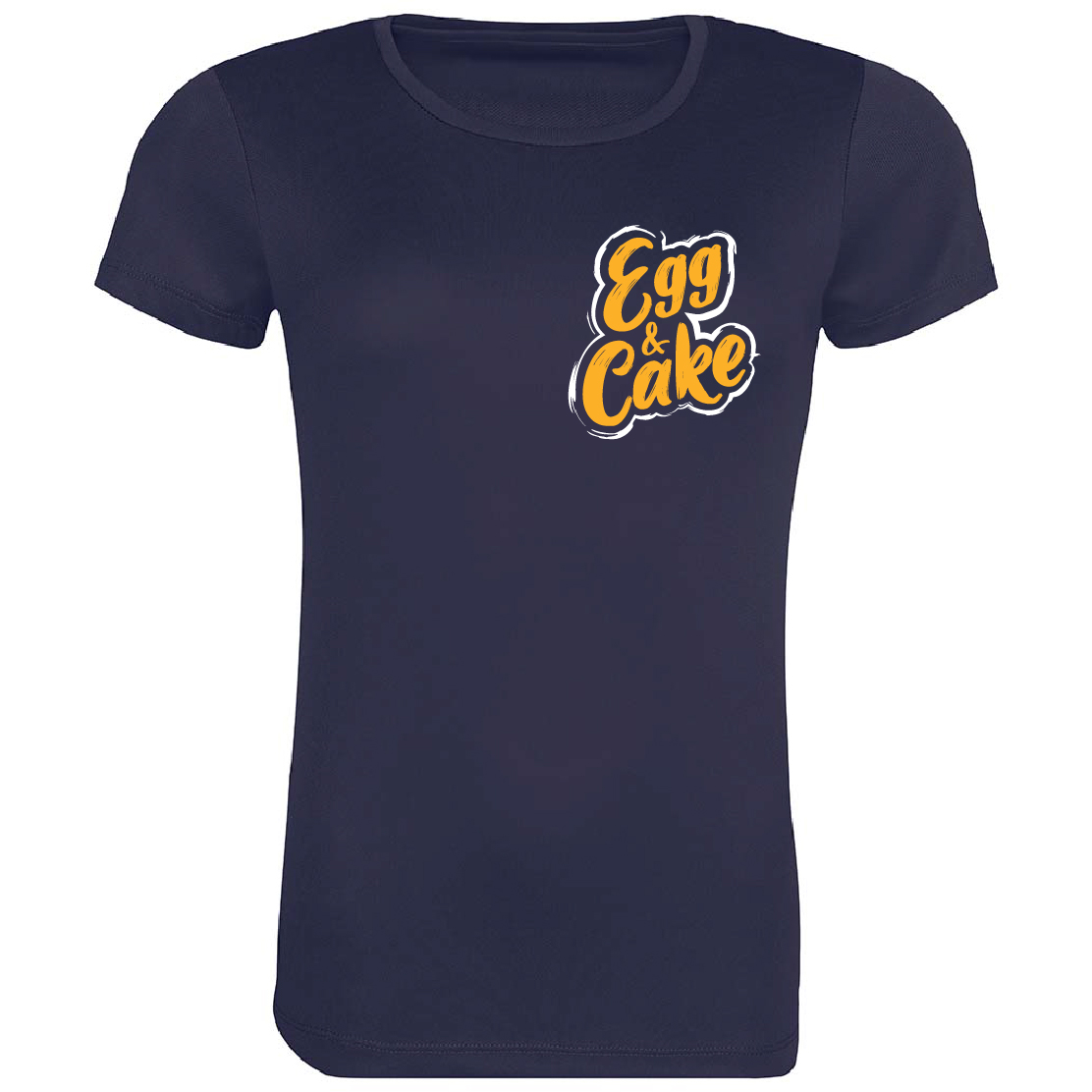Egg & Cake Ladies Grunge Short Sleeve T-Shirt - Are you Egg & Caking? - Image 3