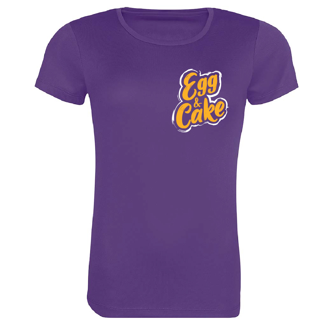 Egg & Cake Ladies Grunge Short Sleeve T-Shirt - Are you Egg & Caking? - Image 5