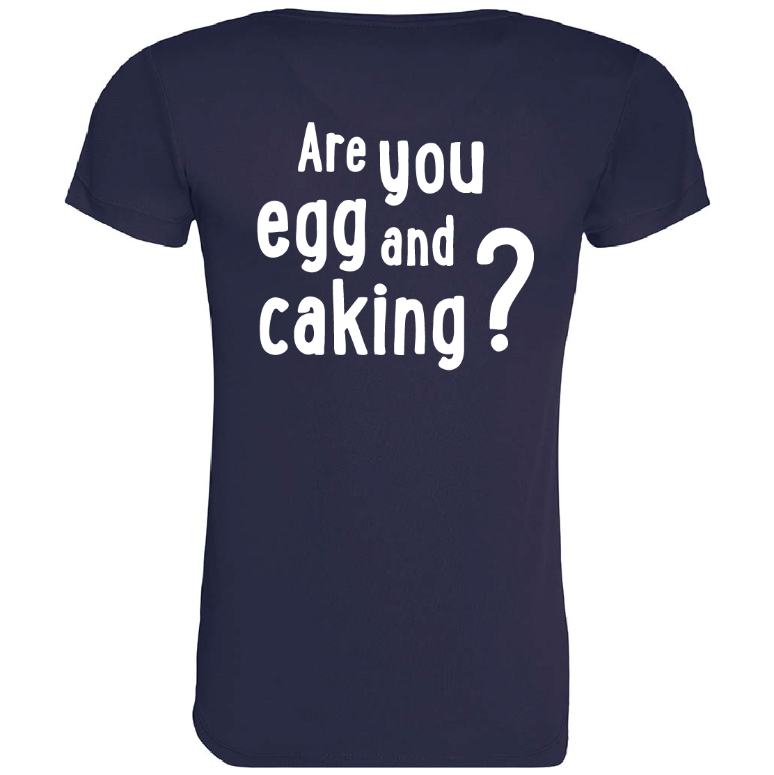 Egg & Cake Ladies Grunge Short Sleeve T-Shirt - Are you Egg & Caking?