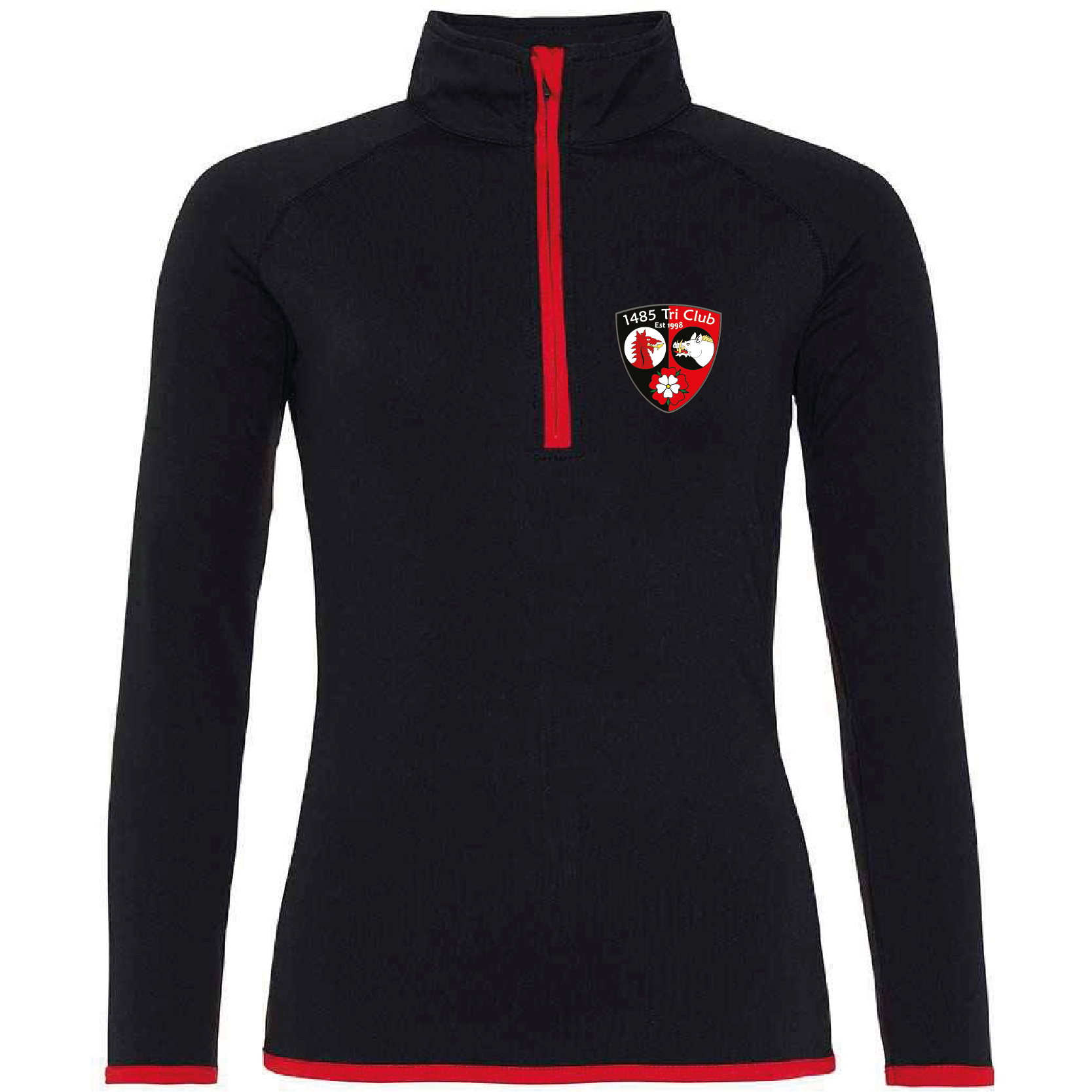 1485 Tri Ladies Fit Half Zip Sweat Top