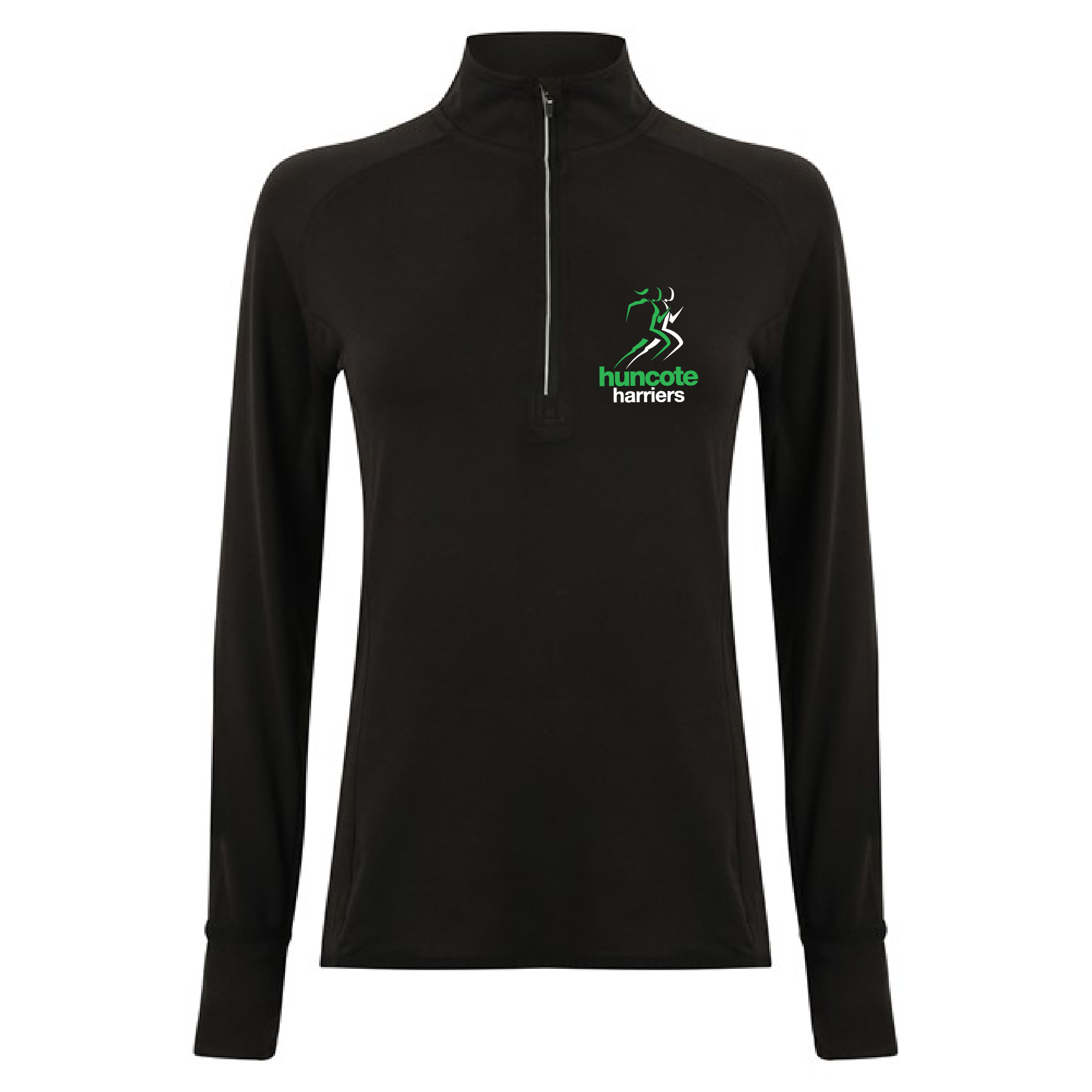Huncote Harriers Ladies Fit Half Zip Sweat Top - Image 2