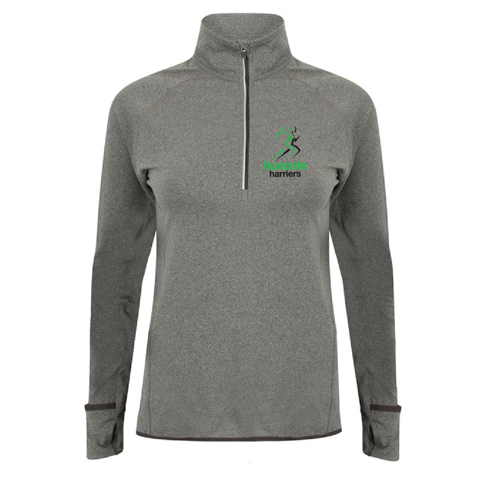 Huncote Harriers Ladies Fit Half Zip Sweat Top