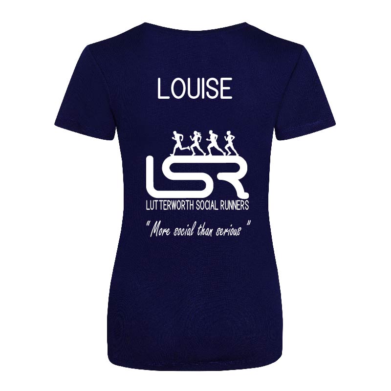 Lutterworth Social Runners Ladies Fit T-Shirt - Image 4