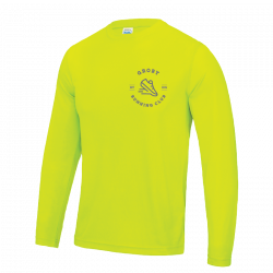 Groby Running Club Unisex Fit - Hi-Viz Long Sleeve T-Shirt