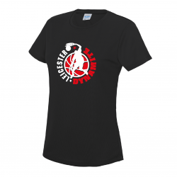 Leicester Dynamite Basketball Ladies Fit T-Shirt - Black